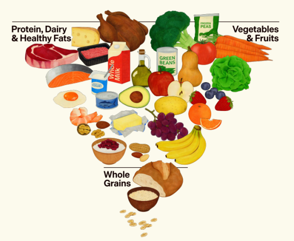 식단 지침서의 표지를 장식한 ‘식품 피라미드’. DGA 갈무리