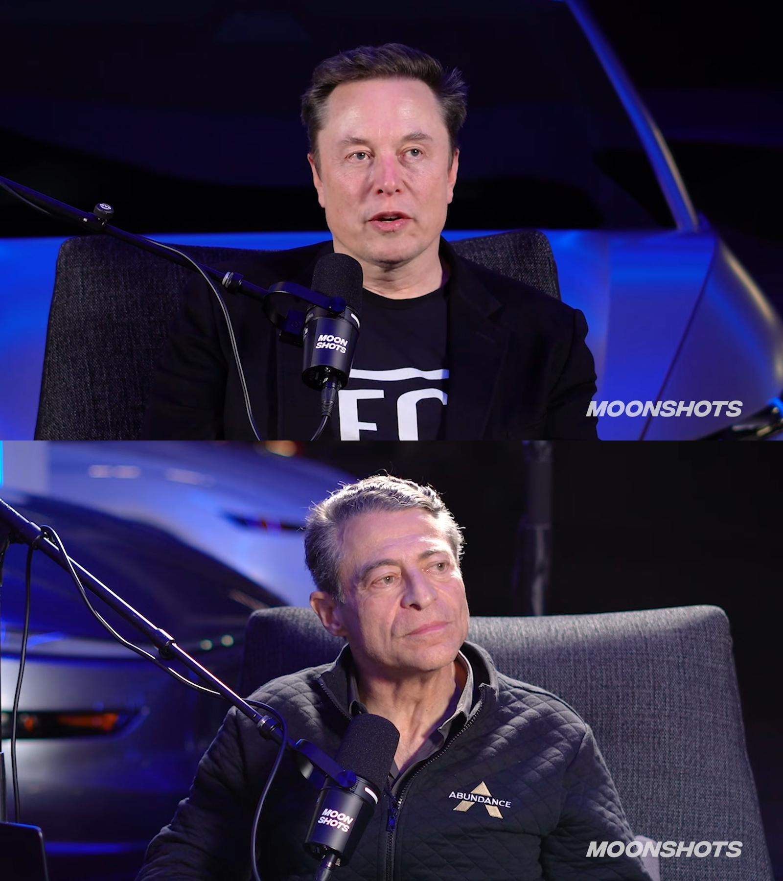 피터 디아만디스의 팟캐스트 ‘문샷(Moonshots)’의 한 장면. 유튜브 갈무리