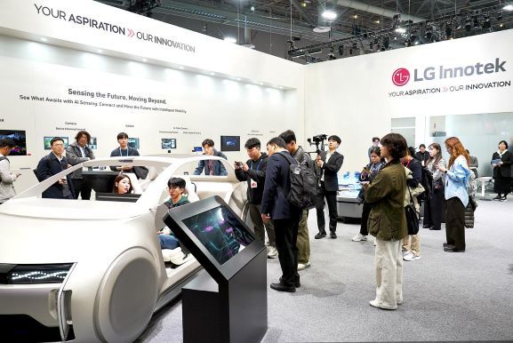 LG이노텍 CES 2026 부스 / 출처=LG이노텍
