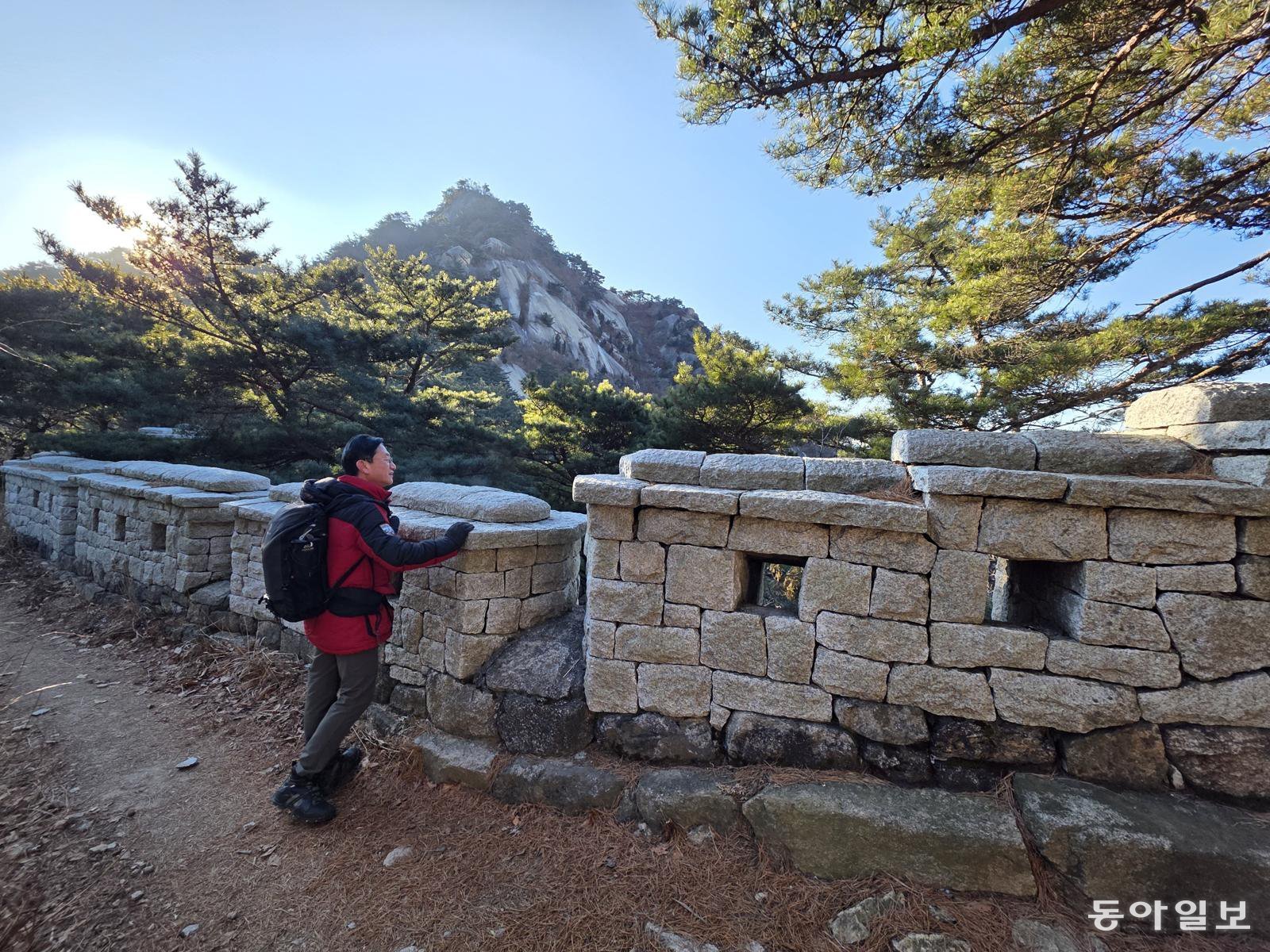 가사당암문 위 성벽