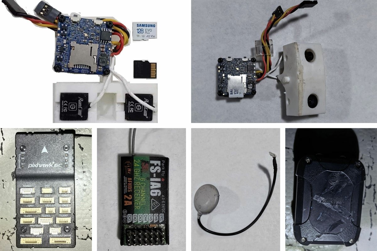 무인기에 설치된 촬영 및 가종 장치들.  (평양 노동신문=뉴스1)