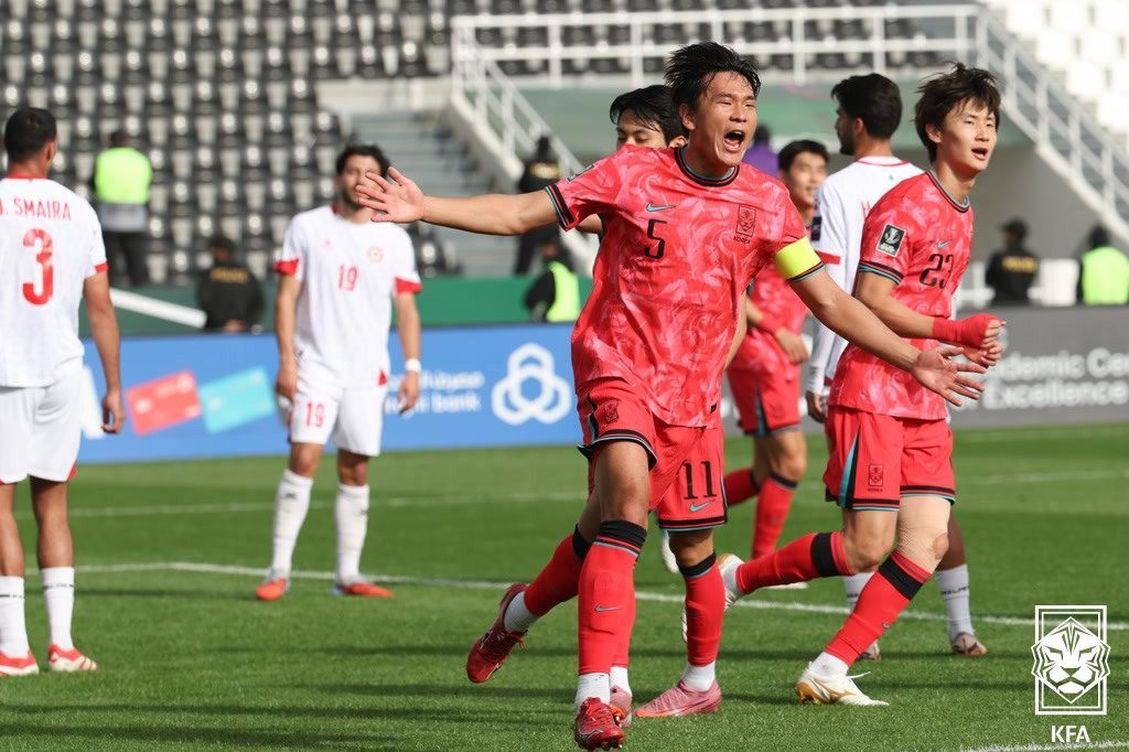 이민성 감독이 이끄는 한국 23세 이하 축구대표팀이 10일 사우디아라비아에서 열린 2026 AFC U23 아시안컵 조별리그 C조 2차전에서 레바논에 4-2로 승리했다. (대한축구협회 제공)