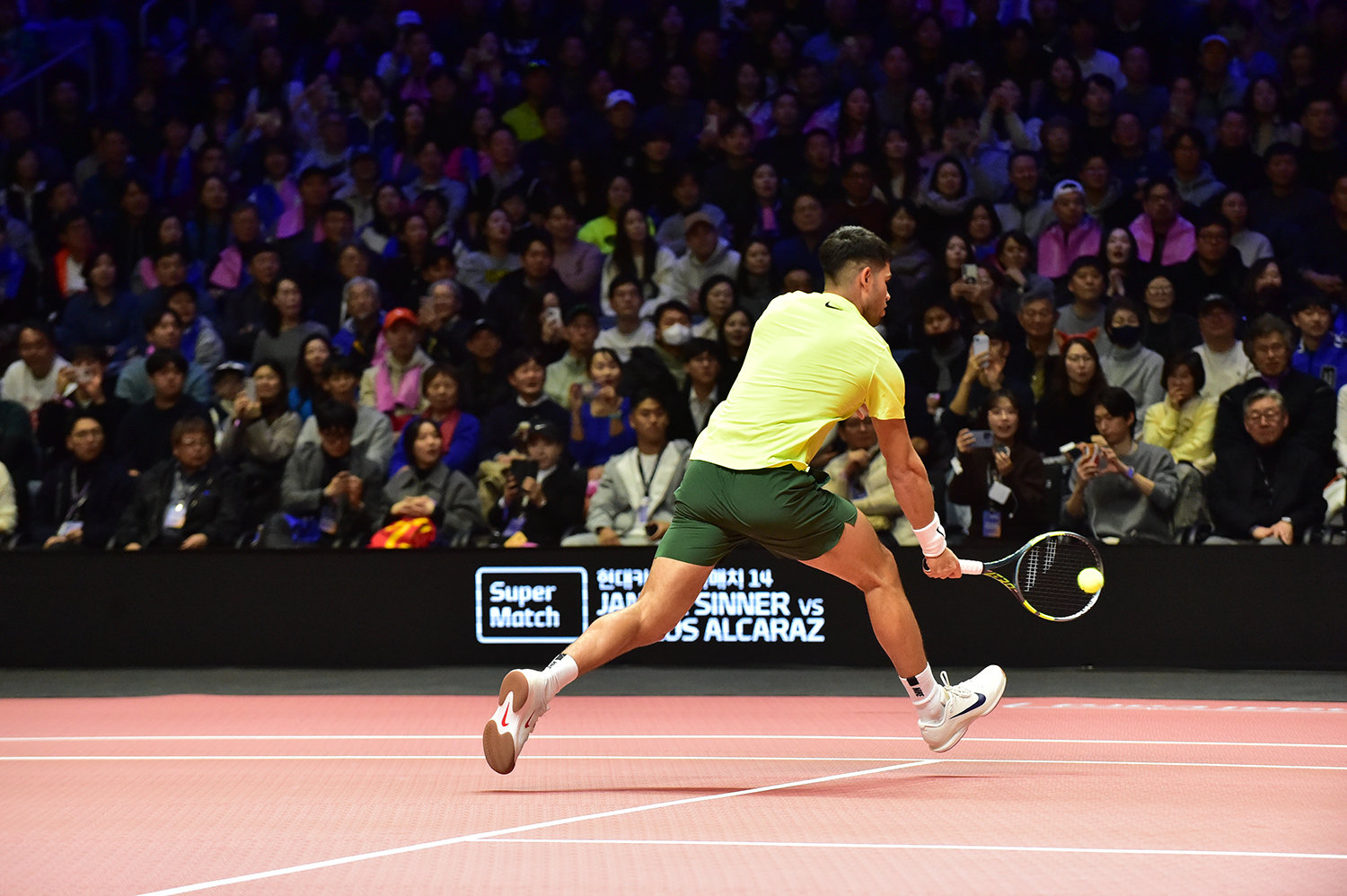 알카라스의 백핸드 슬라이스. 세마스포츠마케팅 제공