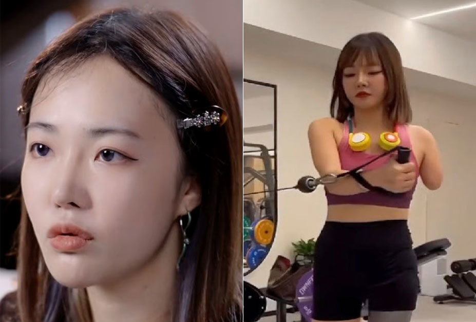 중국 인플루언서 웡신이. 교통사고로 팔다리를 일부 잃었지만 장애인 고용 구두 세척 사업으로 월매출 6300만원 규모의 성과를 거두고 있다. 중국 SNS 도우인 갈무리