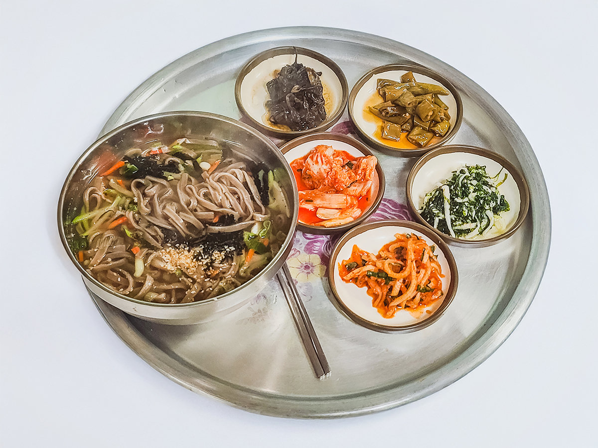 정선 오일장 콧등치기국수