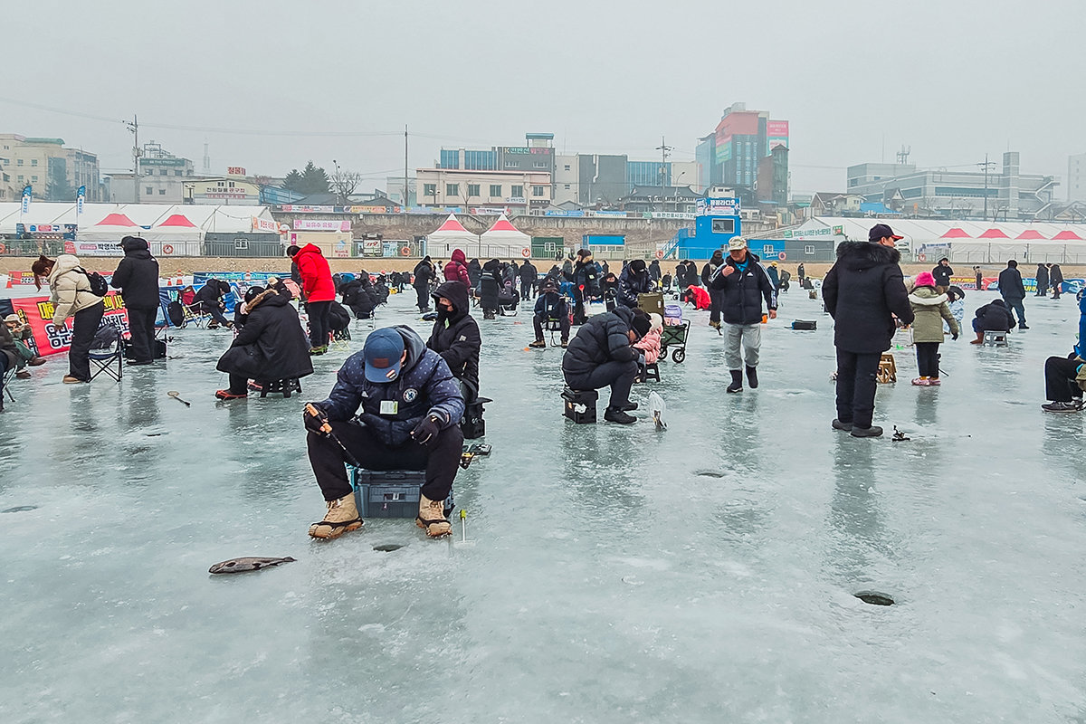 홍천강 꽁꽁축제.