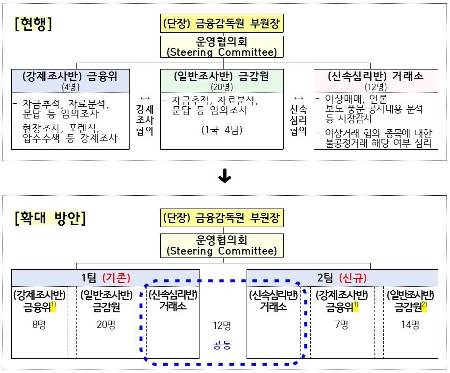 주가조작 근절 합동대응단 확대 방안
