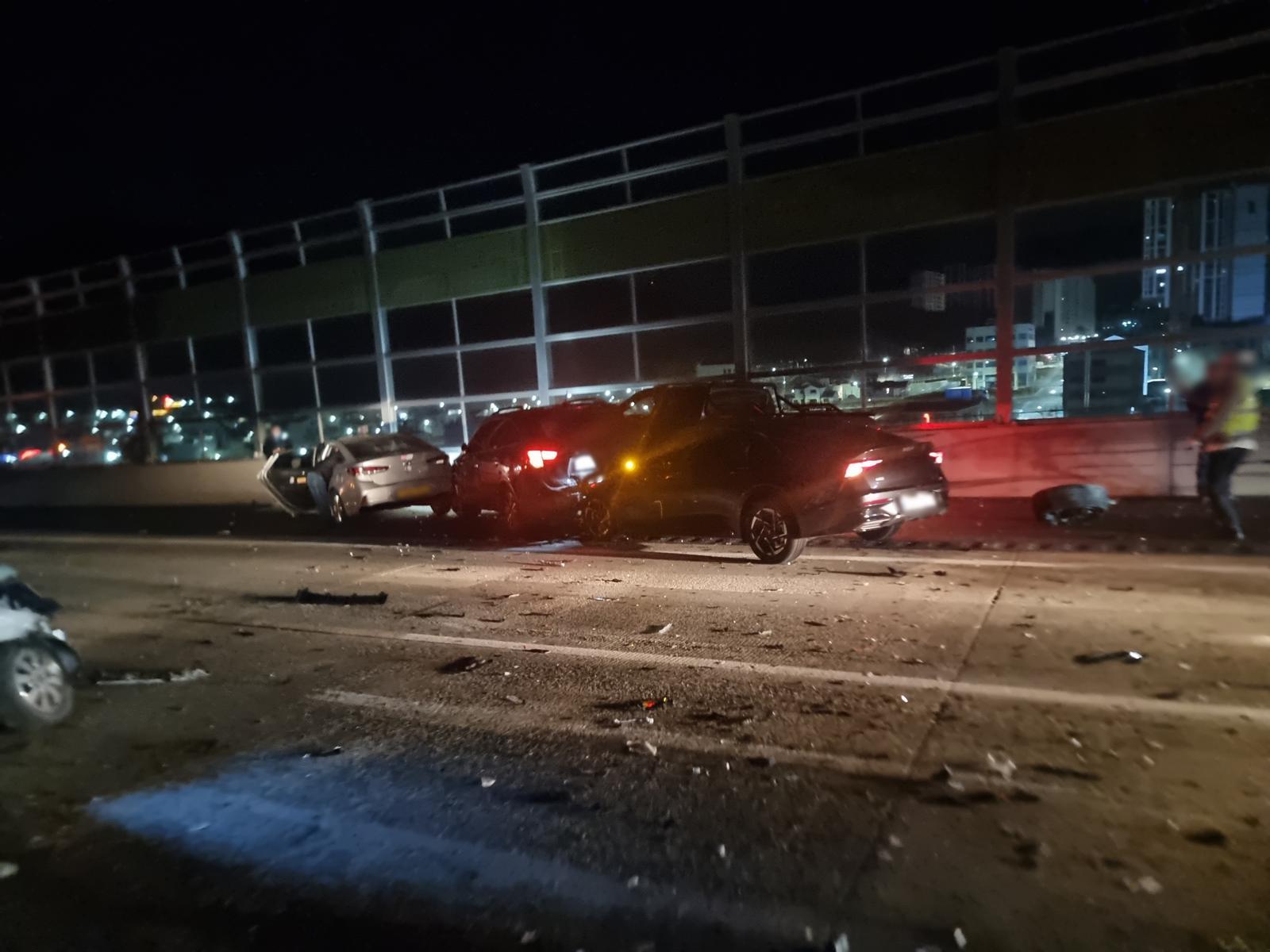 경부고속도로 양산휴게소 인근 6중 추돌.(부산경찰청 제공. 재판매 및 DB금지)