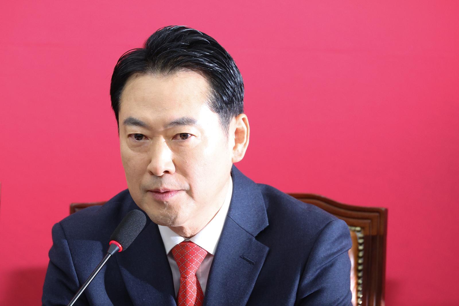 장동혁 국민의힘 대표가 15일 서울 여의도 국회에서 열린 최고위원회의에서 발언하고 있다. 2026.1.15 뉴스1