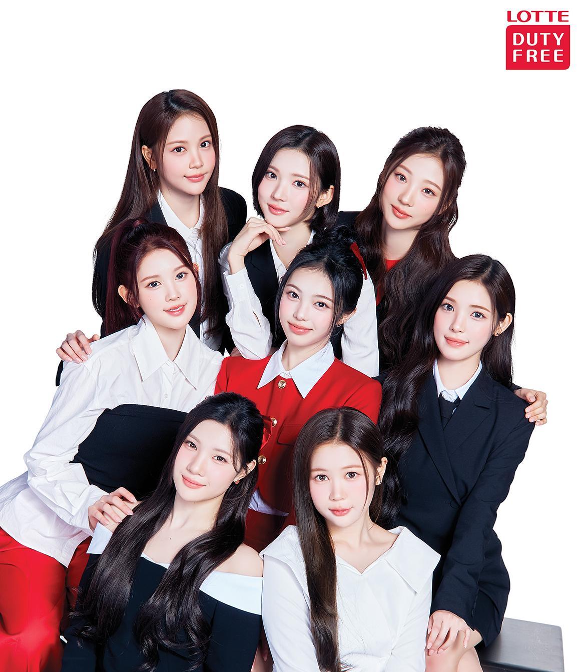 롯데면세점 모델 ‘하츠투하츠’.