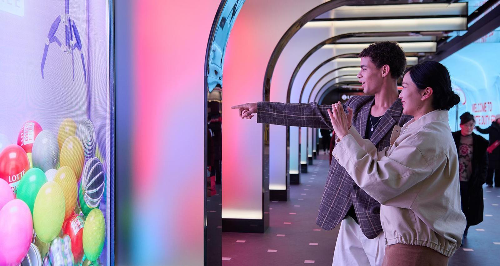 롯데면세점 명동본점 스타에비뉴 ‘체험존’.