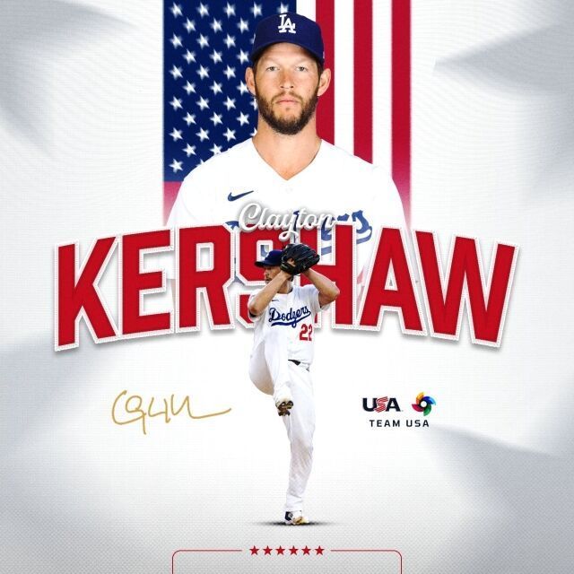 클레이튼 커쇼가 WBC에 출전한다. 미국야구대표팀 X 캡처