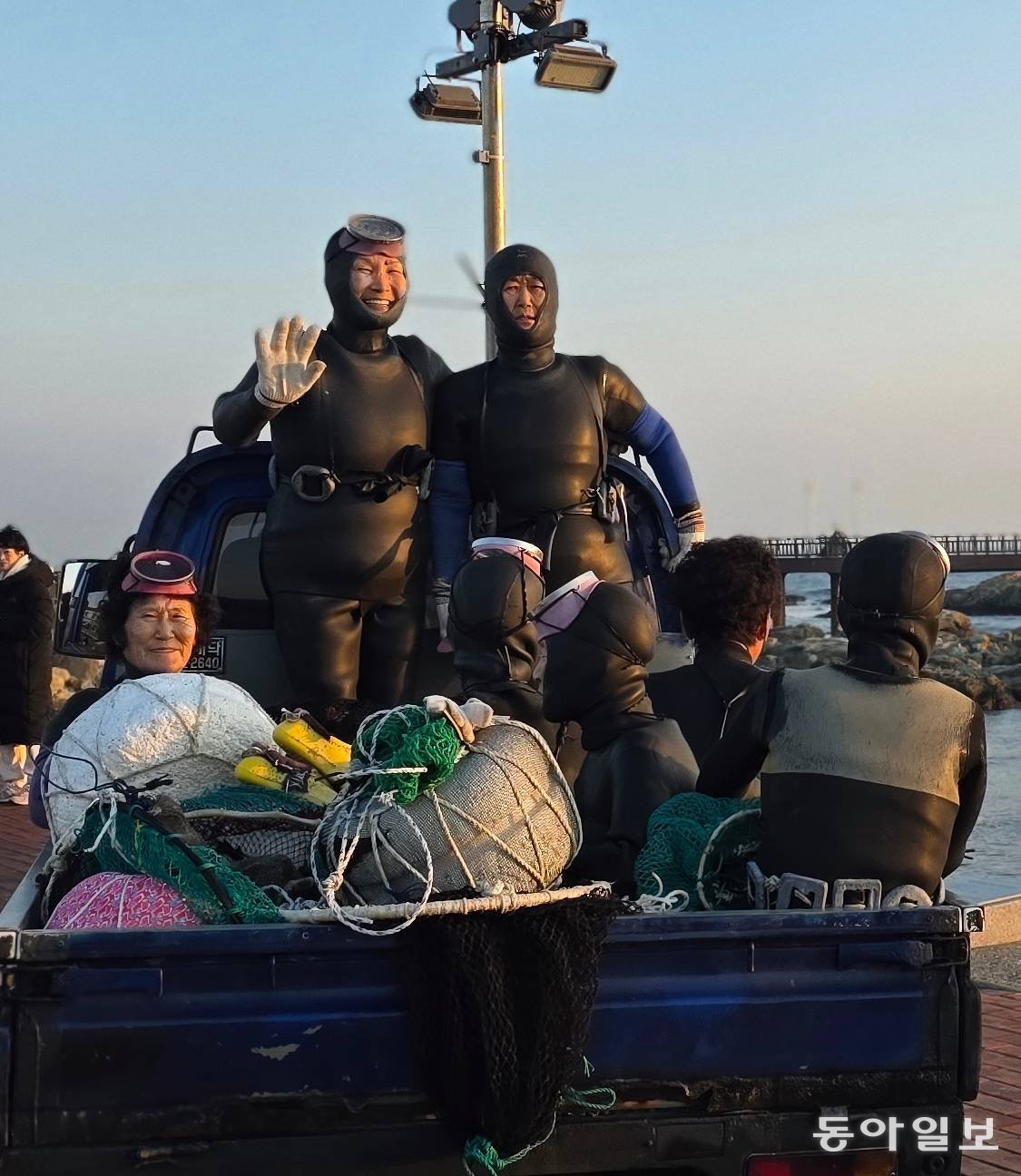 경북의 해녀들.
