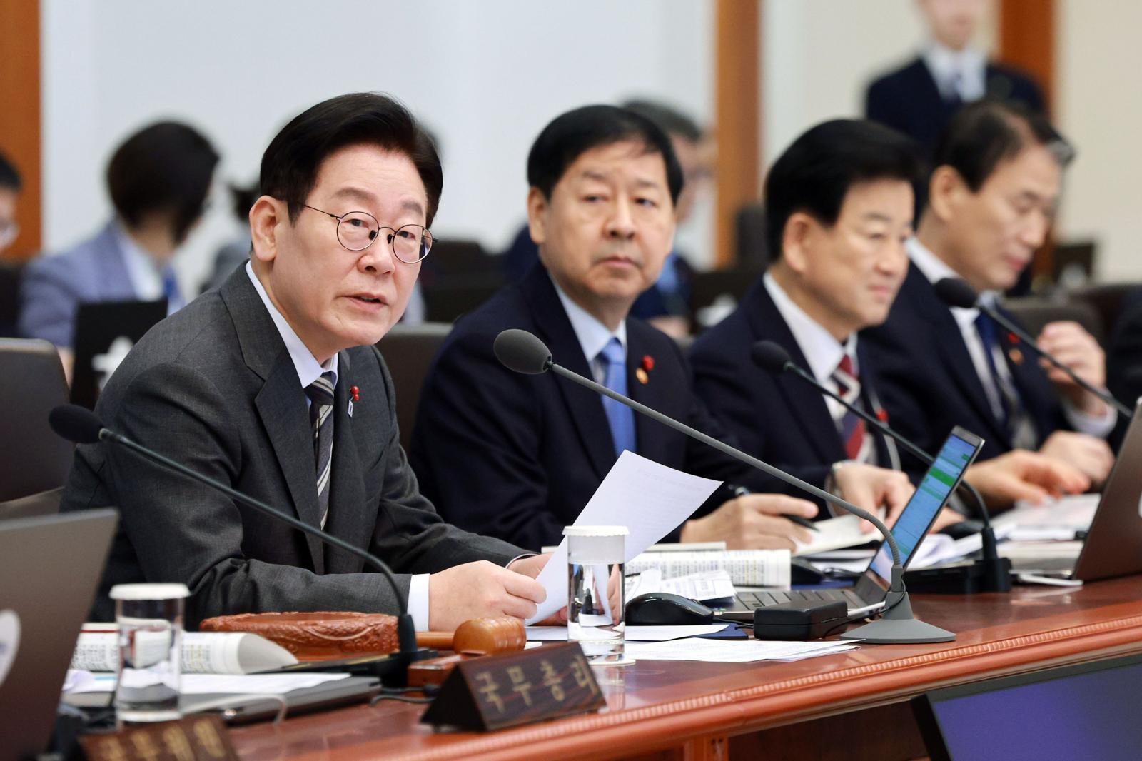 이재명 대통령이 20일 청와대에서 열린 국무회의에서 발언하고 있다.  2026.1.20/뉴스1