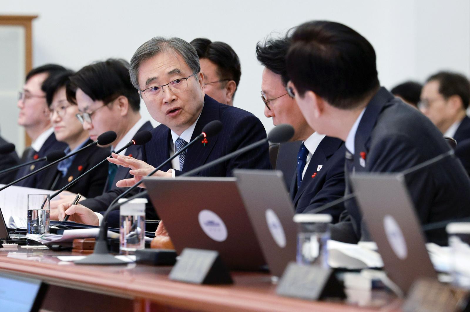 조현 외교부 장관이 20일 청와대에서 열린 국무회의에서 발언하고 있다. 2026.01.20. 뉴시스