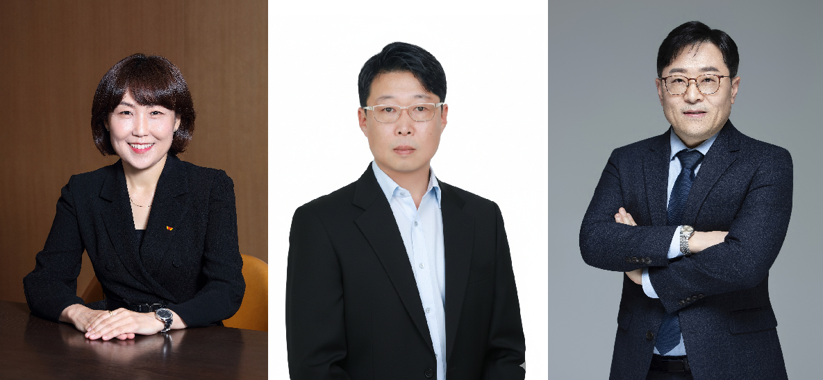 (왼쪽부터)박진선 COO, 이상윤 안동 L하우스 공장장, 이범한 QE 실장