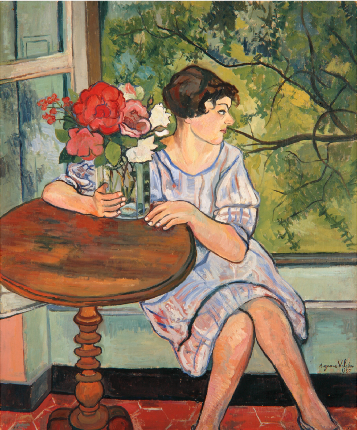 쉬잔 발라동의 ‘창문 앞에 있는 젊은 여인’(1930년). ⓒThe San Diego Museum of Art