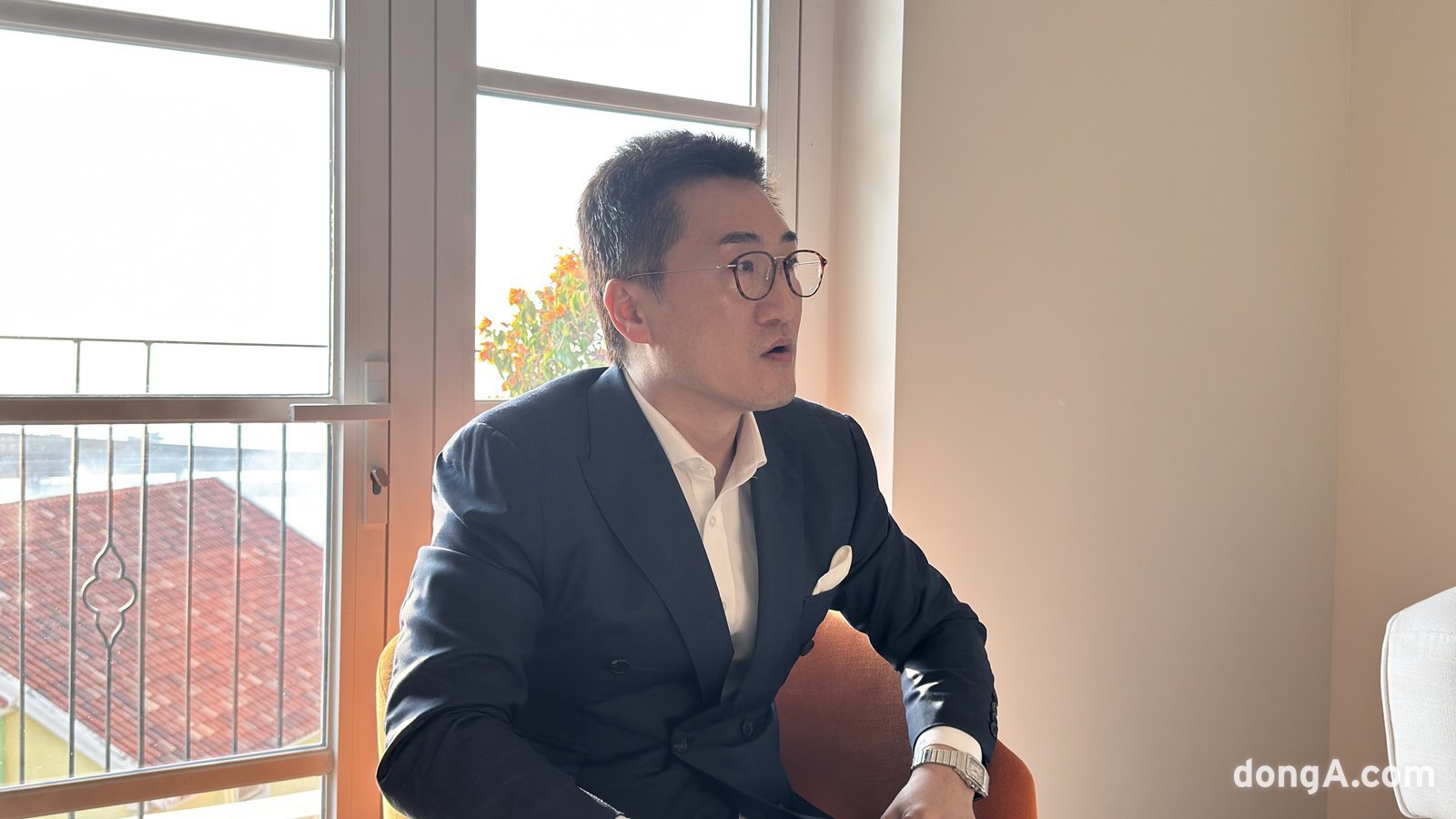 김용민(Justin Kim) 라 페스타 푸꾸옥 총지배인이 지난 16일 베트남 푸꾸옥에서 기자들을 만나 라 페스타 푸꾸옥과 푸꾸옥의 관광 산업에 대해 설명하고 있다. 윤우열 기자 cloudancer@donga.com