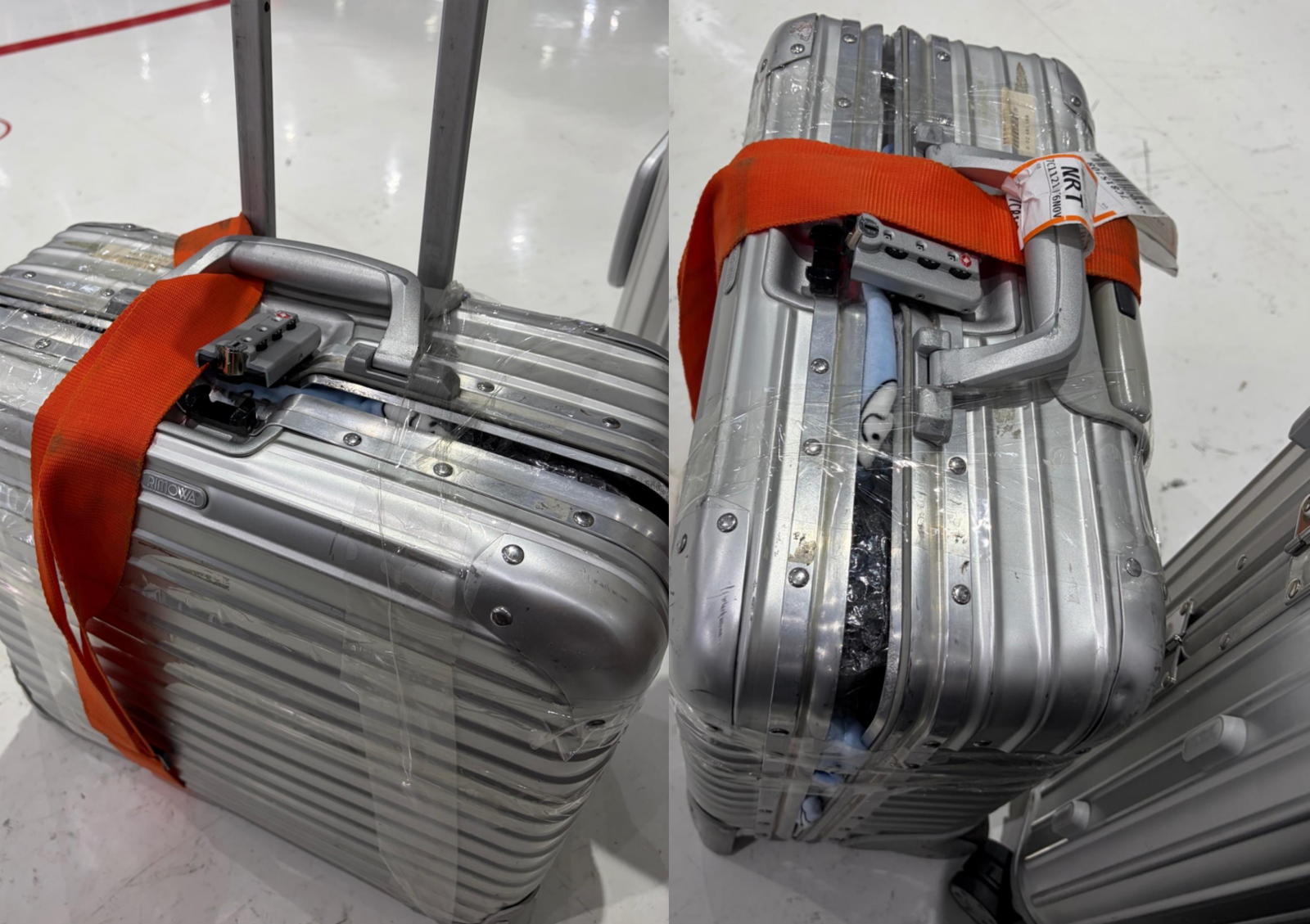 한 승객이 항공 이용 후 파손된 고가 캐리어에 대한 소액 보상안에 반발하며 갈등을 빚고 있다. 사진=온라인 커뮤니티 ‘보배드림’ 캡쳐