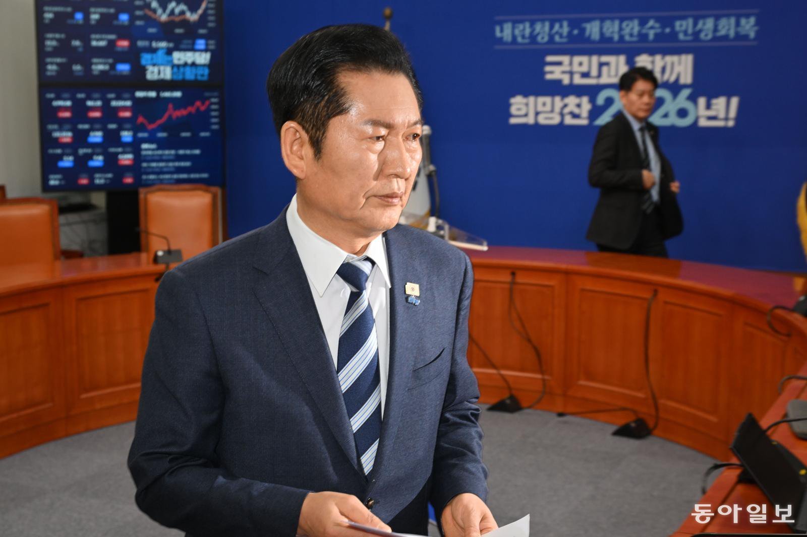 더불어민주당 정청래 대표가 22일 오전 당대표실에서 조국혁신당에 합당을 제안했다. 장승윤 기자 tomato99@donga.com