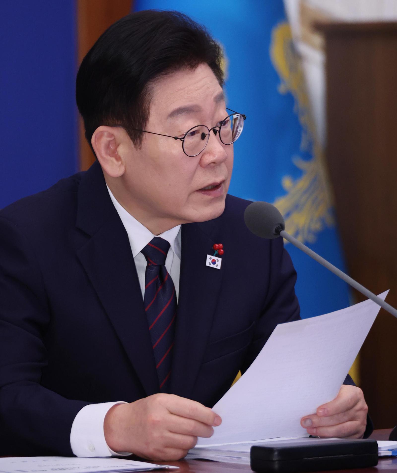 이재명 대통령이 22일 청와대에서 열린 수석보좌관회의에서 발언하고 있다. 2026.01.22. 뉴시스