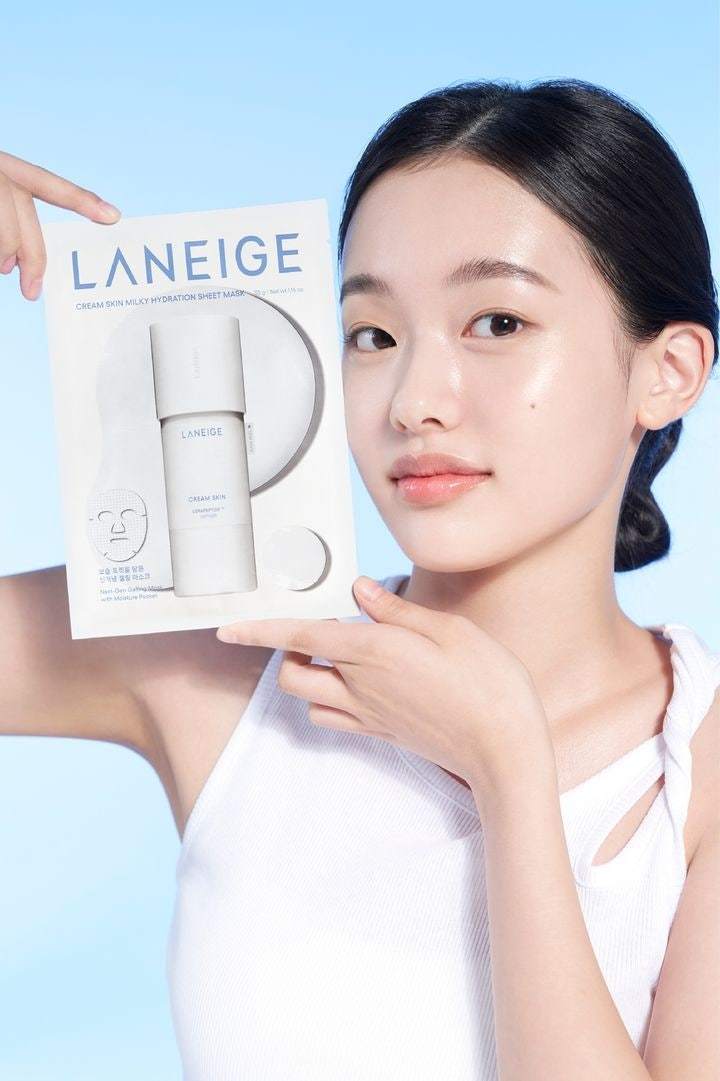 크림 스킨 밀키 하이드레이션 시트 마스크.(라네즈제공)