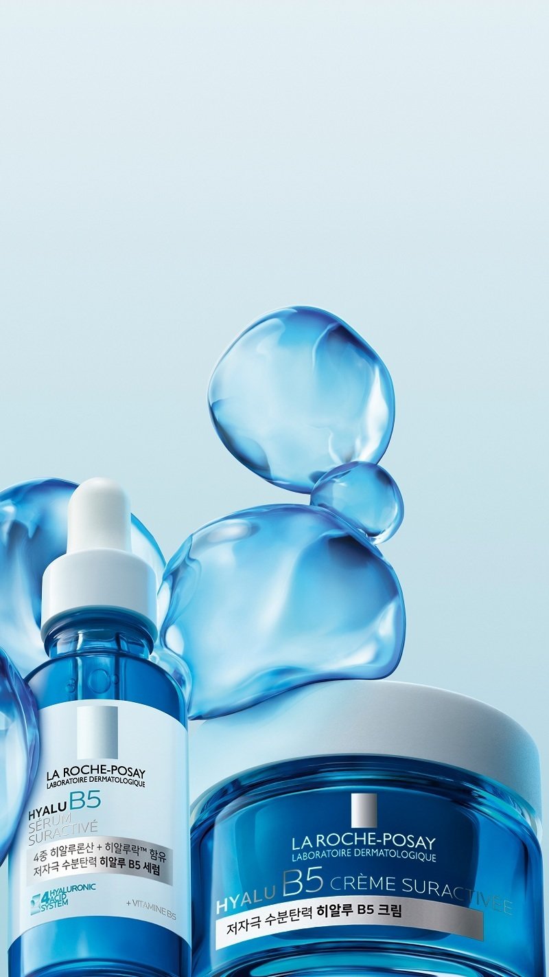 히알루 B5 수분탄력 세럼·크림.(라로슈포제제공)
