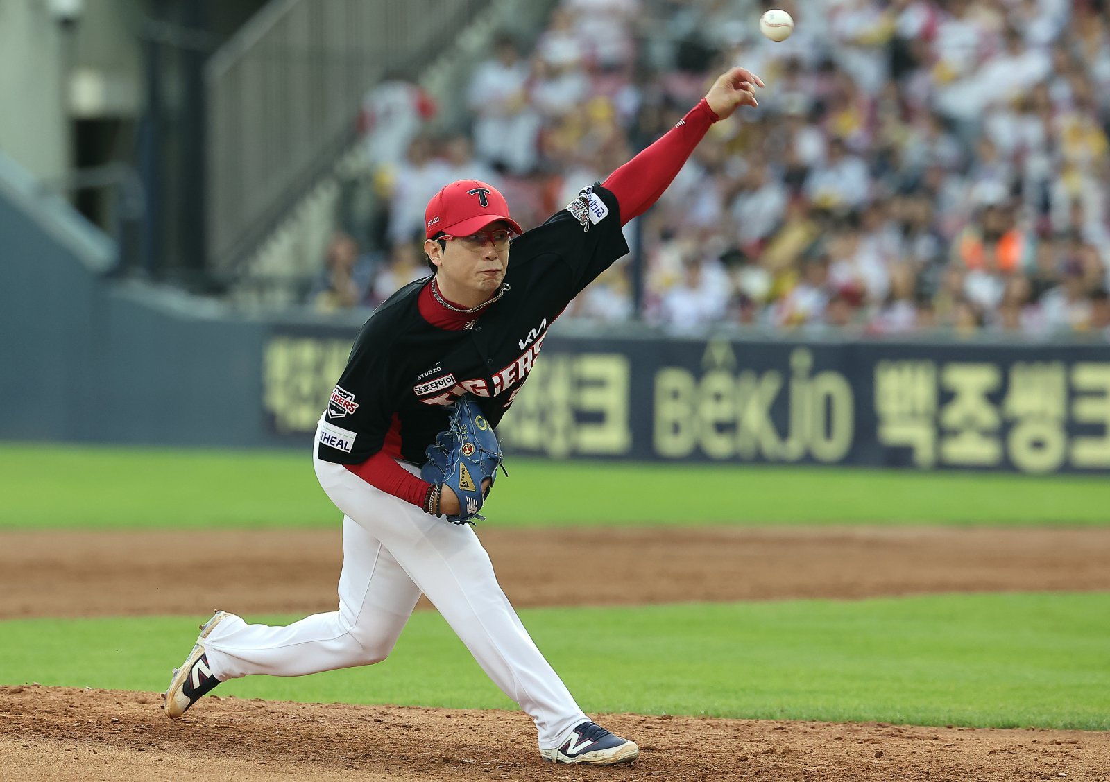 역투하는 KIA 타이거즈 투수 양현종. 2025.9.14/뉴스1