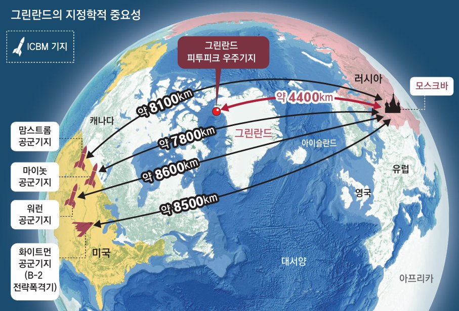 그린란드의 지정학적 중요성. 동아DB