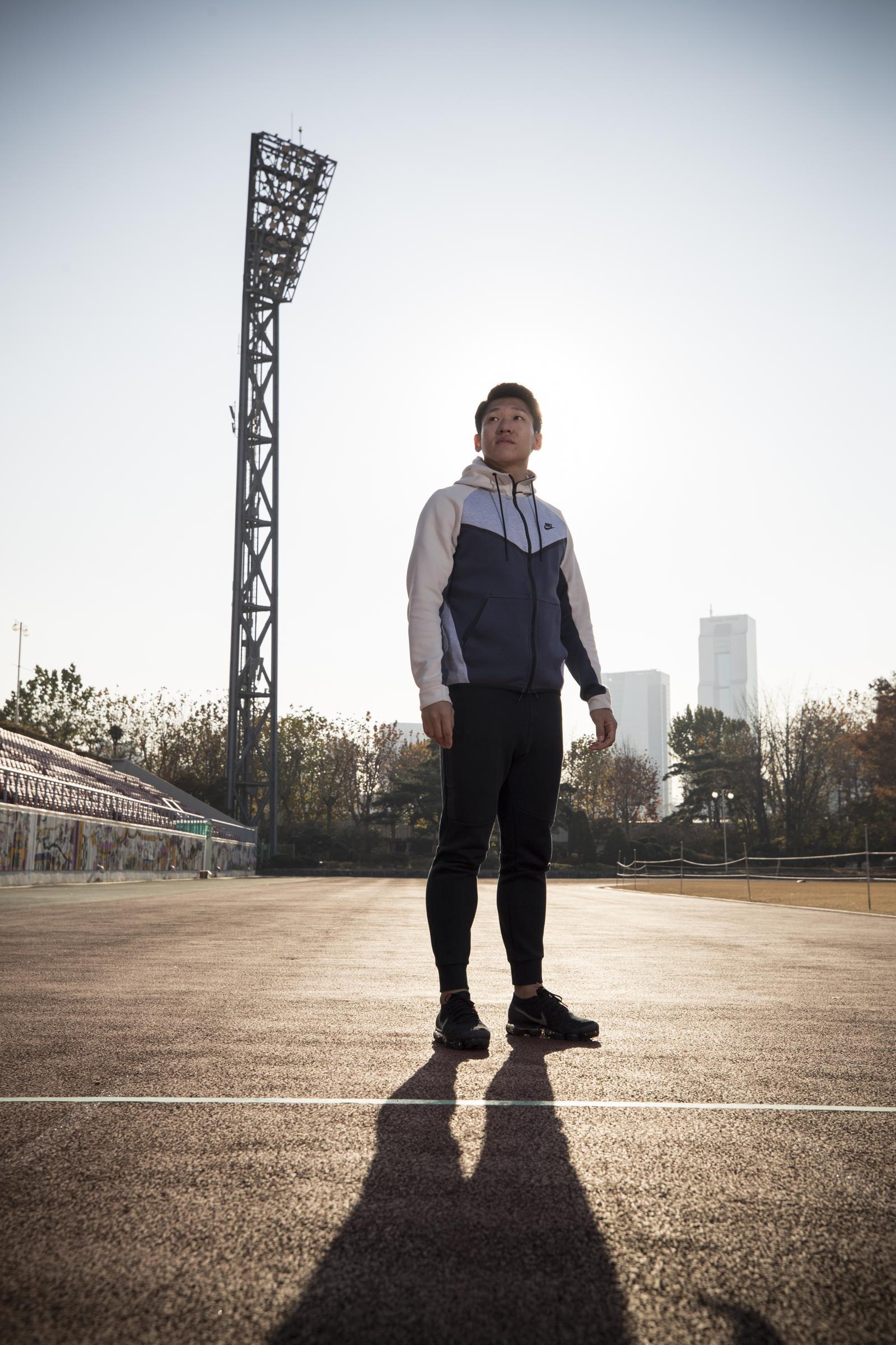 ‘한국 1등’ 김국영 육상 선수와의 인터뷰.   동아일보 DB