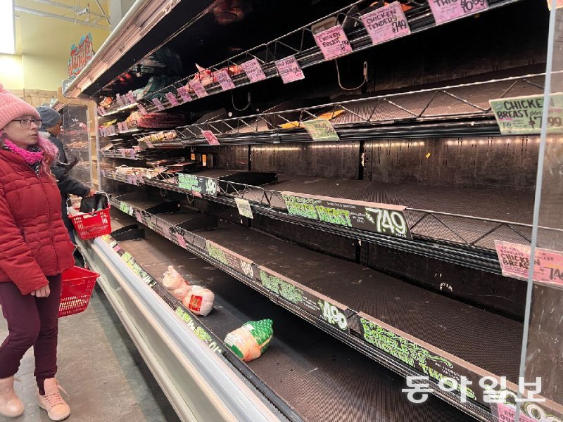 북미 덮친 영하 40~50도 ‘재앙 한파’…마트 사재기-정전 속출