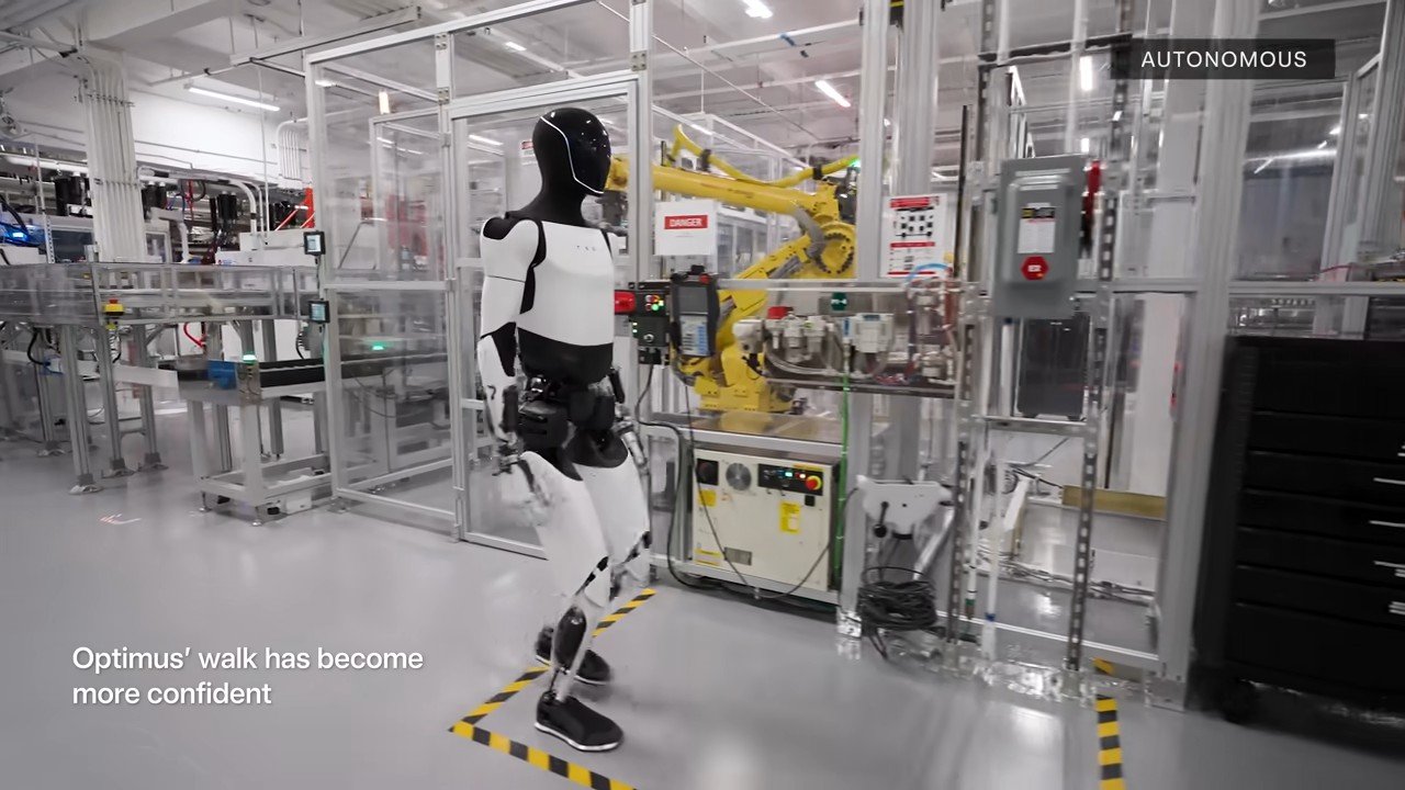 테슬라가 휴머노이드 로봇 ‘옵티머스’를 미국 텍사스주 오스틴 공장에 투입해 훈련에 나서기로 했다. 사진은 테슬라가 공개한 옵티머스 모습. 테슬라 유튜브 캡처