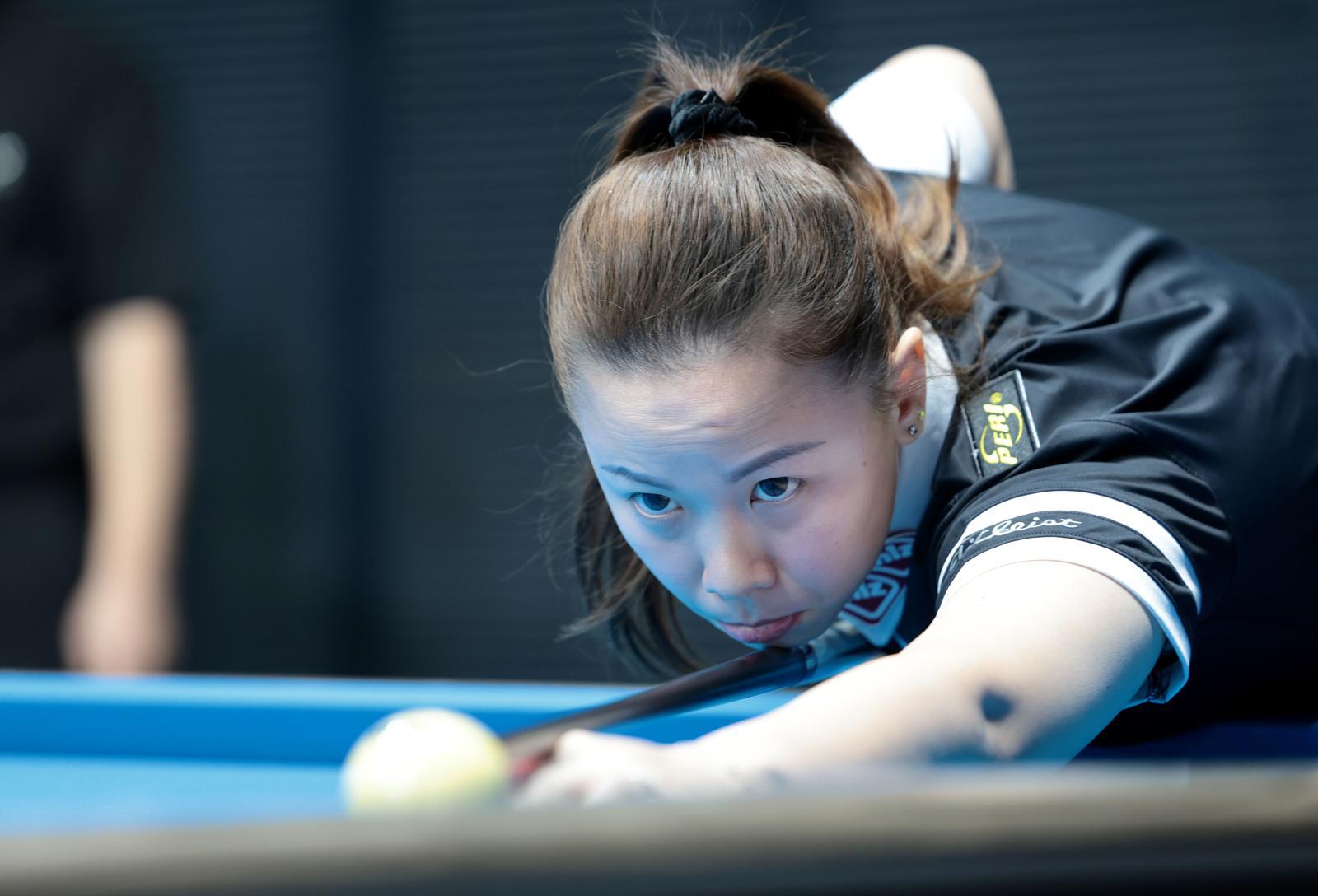 ‘베트남 신예’ 응우옌호앙옌니가 2025~2026시즌 프로당구 여자부(LPBA) 9차 투어 ‘웰컴저축은행 챔피언십’ 경기를 치르고 있는 모습. 한국당구연맹(PBA) 제공