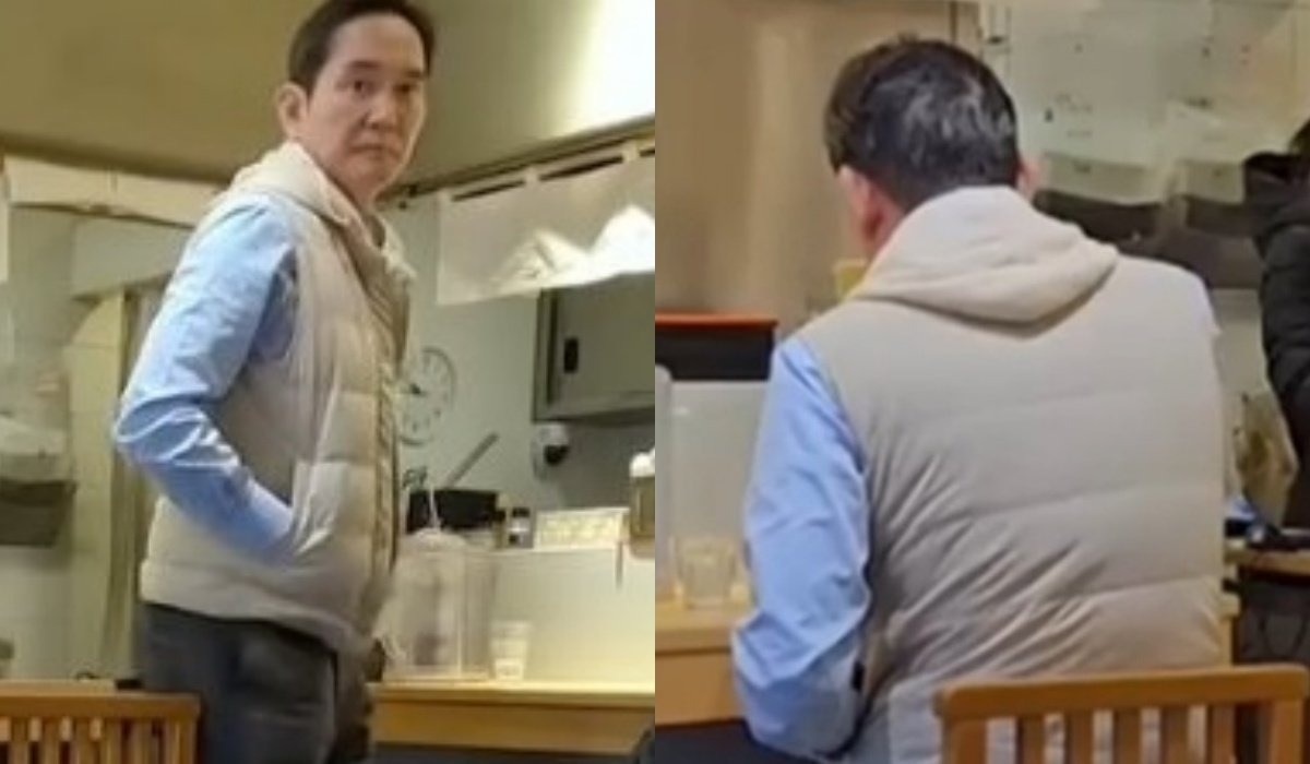 이재용 삼성전자 회장으로 추정되는 남성. 유튜브 채널 ‘포그민’