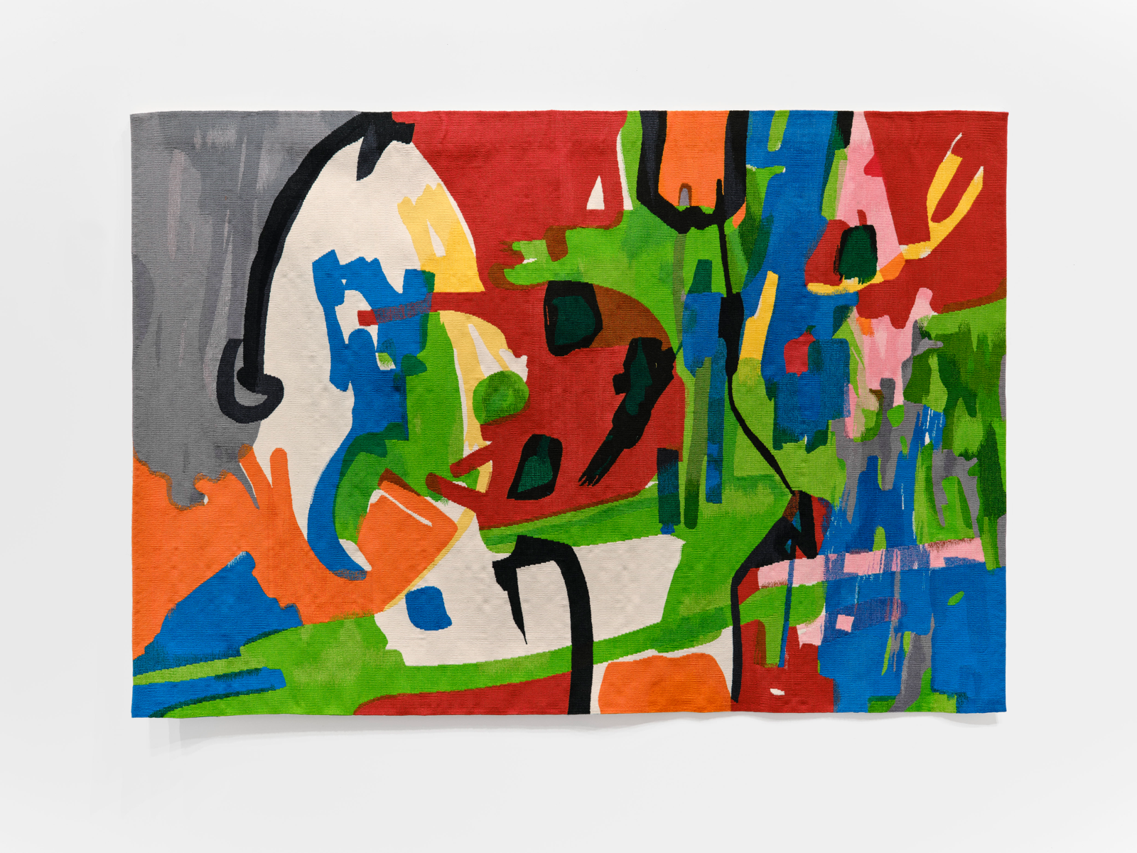 서울 강남구 화이트큐브 서울에서 열리고 있는 ‘태양을 만나다’전에 전시된 레바논 출신 화가 에텔 아드난의 ‘Farandole’.화이트큐브 서울 제공