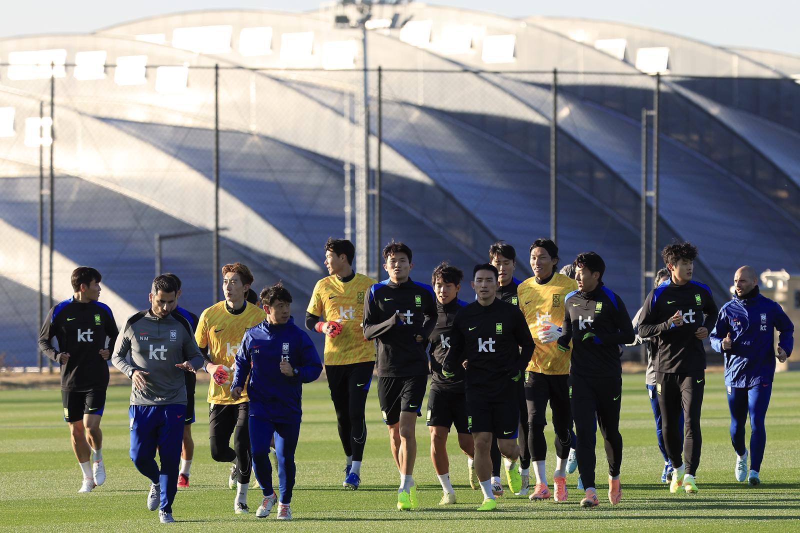 훈련 중인 홍명보호2025.11.10 뉴스1