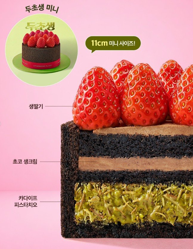 ‘두초생 미니’ 단면. 출처-투썸플레이스 공식 SNS 갈무리