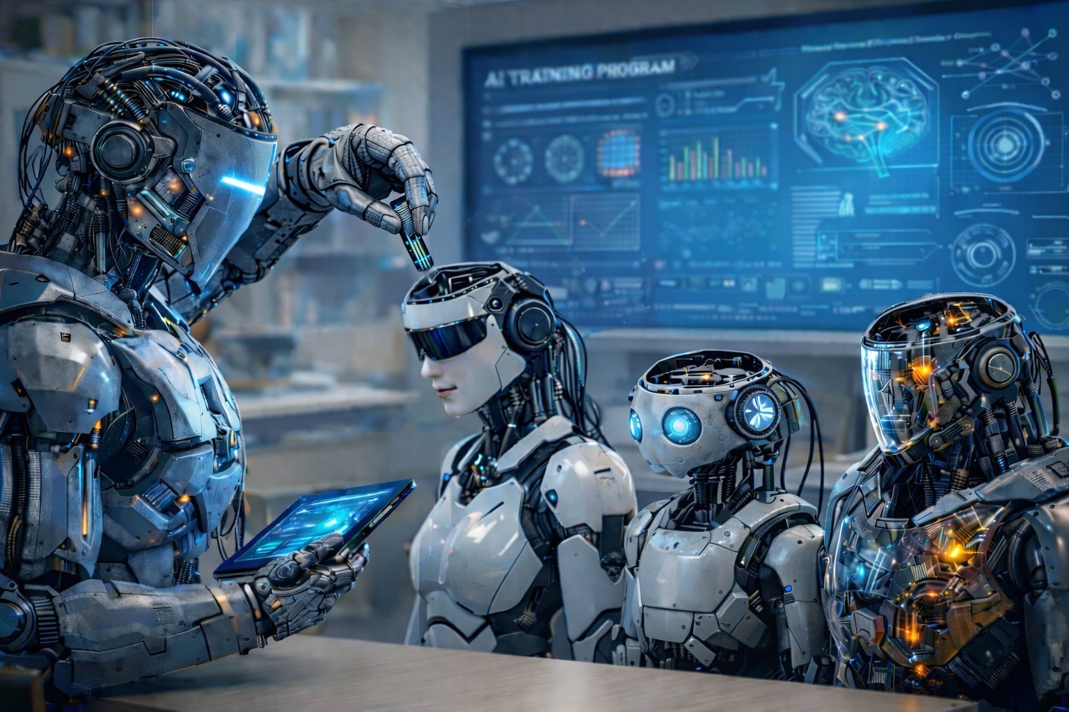 AI 지식 이식 이미지. AI 생성·KAIST 제공