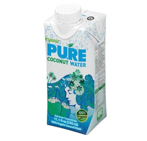 이 회장의 차량에서 포착된 코코넛워터. 유기농퓨어코코넛워터 네이버스토어 캡처