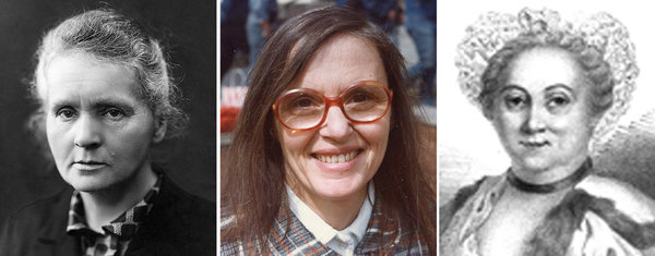 (왼쪽부터)노벨상 퀴리, 물리학자 브뤼아, 의사 쿠드레.