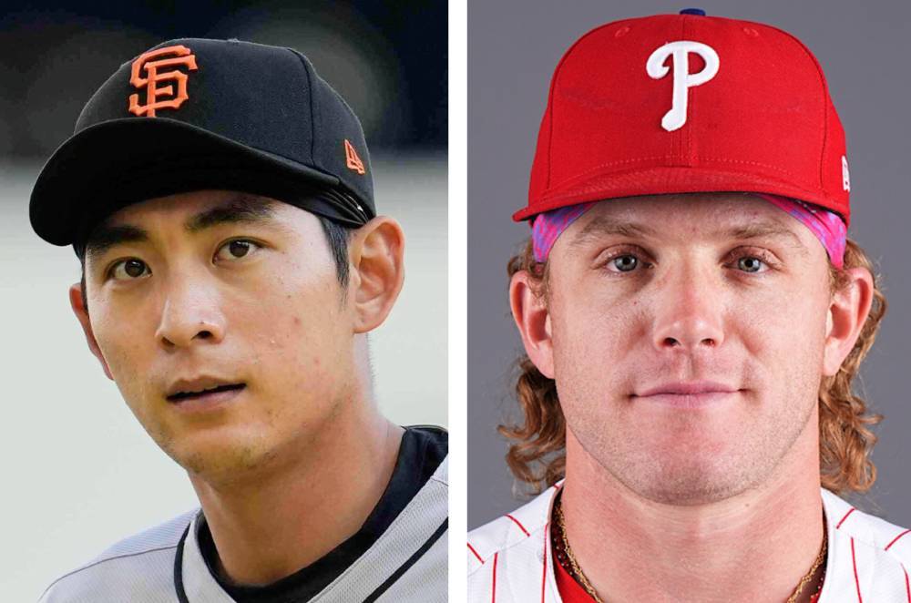 이정후(왼쪽), 해리슨 베이더.