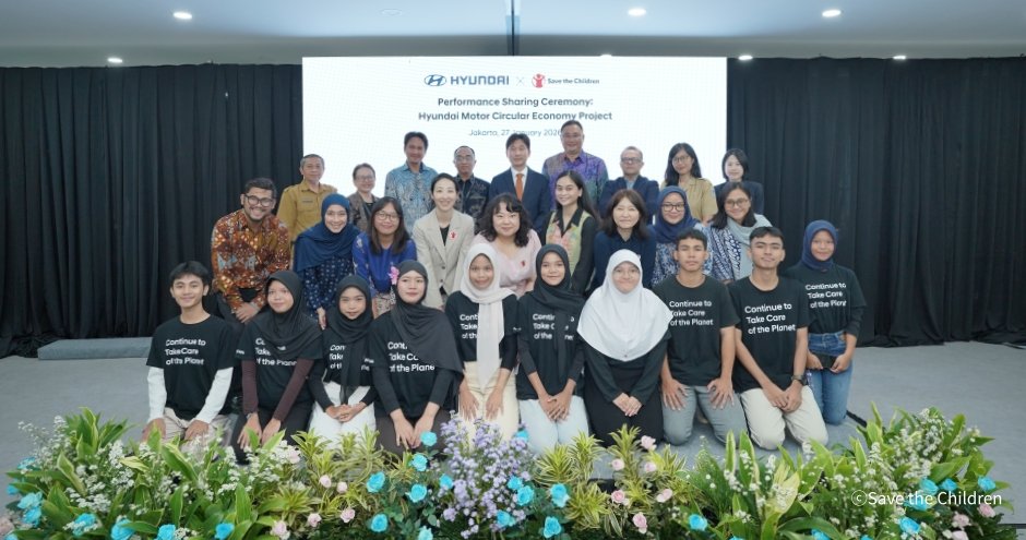 세이브더칠드런과 현대자동차가 인도네시아 자카르타에서 3년간 진행한 순환경제 사업을 완료했다. 스마트 수거함 100개를 통해 폐플라스틱 29.4t을 수거해 재활용했다. 세이브더칠드런 제공