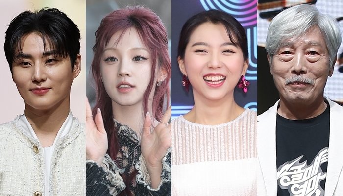 데이식스 영케이, 아이들 우기, 스텔라장, 배철수(왼쪽부터) ⓒ 뉴스1DB