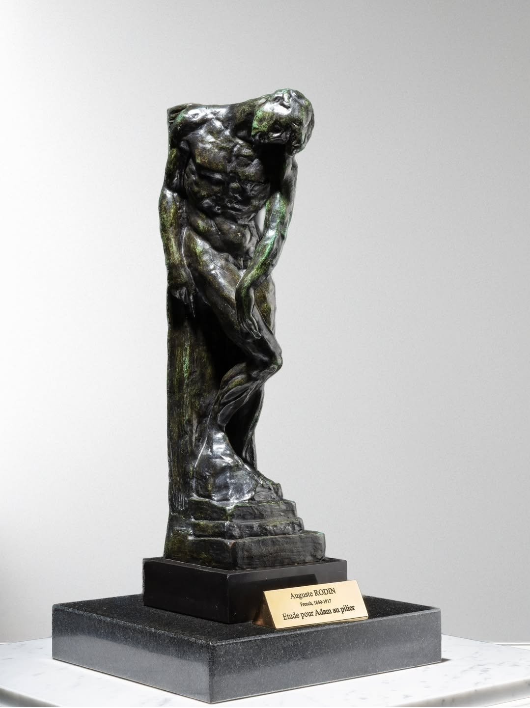 오귀스트 로댕의 ‘기둥 곁의 아담을 위한 습작’. KAIST 미술관 제공