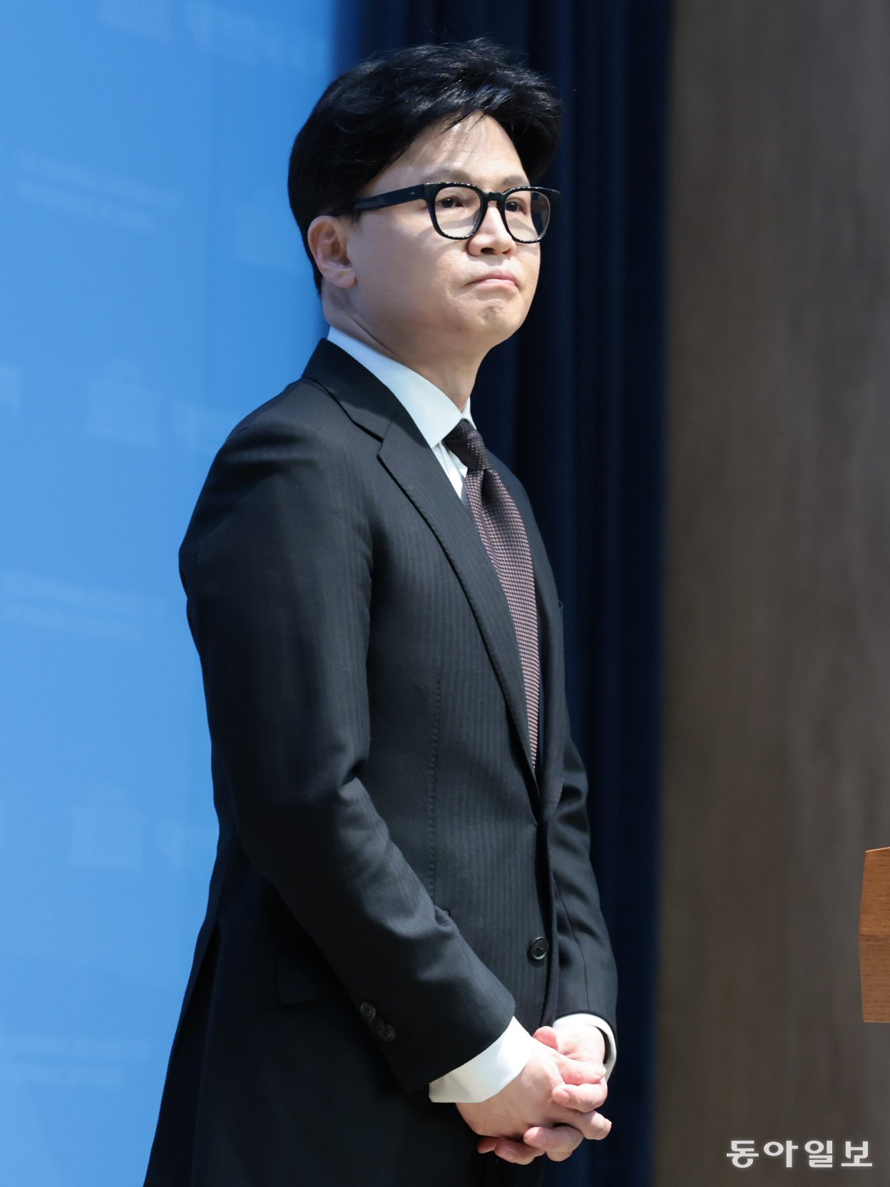 29일 서울 여의도 국회 소통관에서 한동훈 전 국민의힘 대표가 자신의 제명 결정에 대해 입장 발표를 하고 있다. 박형기 기자 oneshot@donga.com