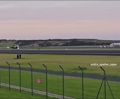 포르투갈 라제스 공군기지에 착륙한 F-35A (출처=소셜미디어 엑스(X))