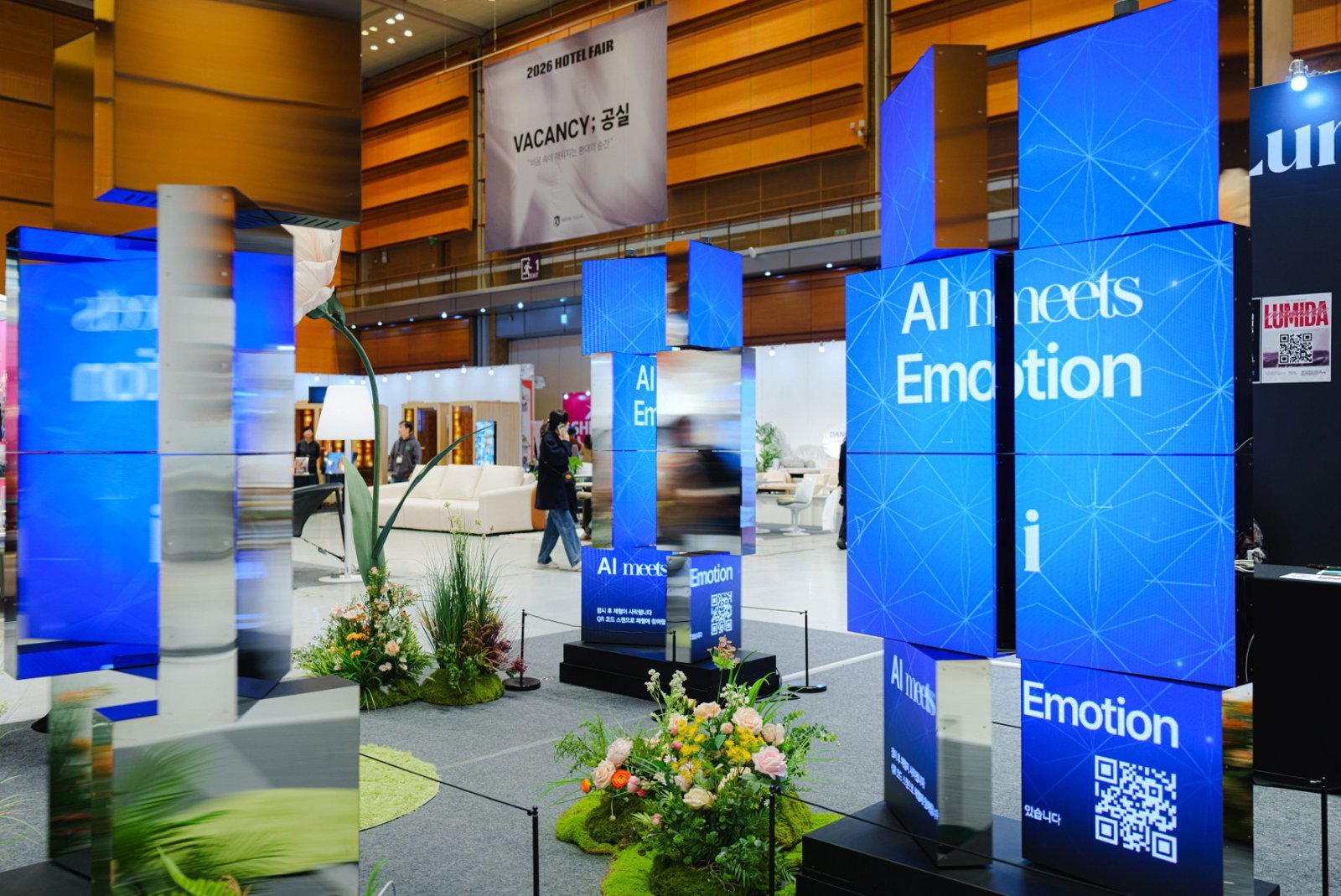 루미다의 ‘AI meets Emotion’ 콘텐츠 시연 모습