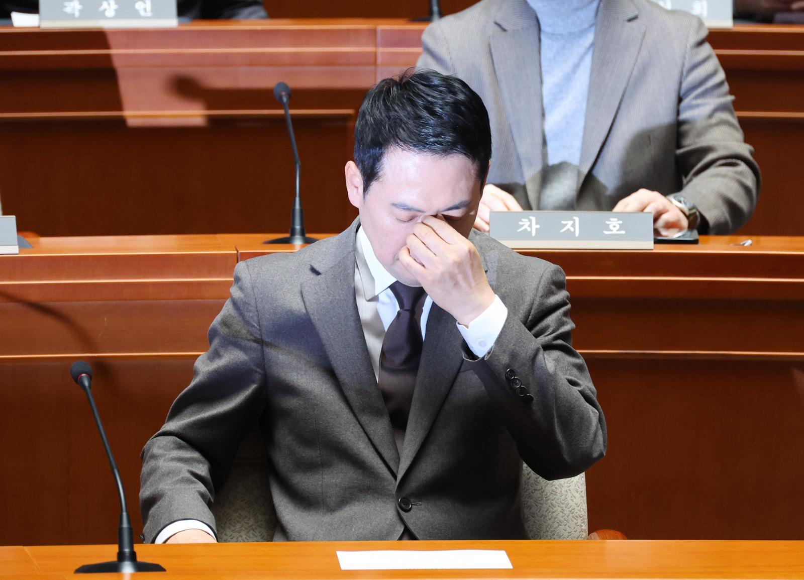 장동혁 국민의힘 대표가 29일 오후 서울 여의도 국회에서 열린 의원총회에 참석해 있다. 2026.01.29. 뉴시스