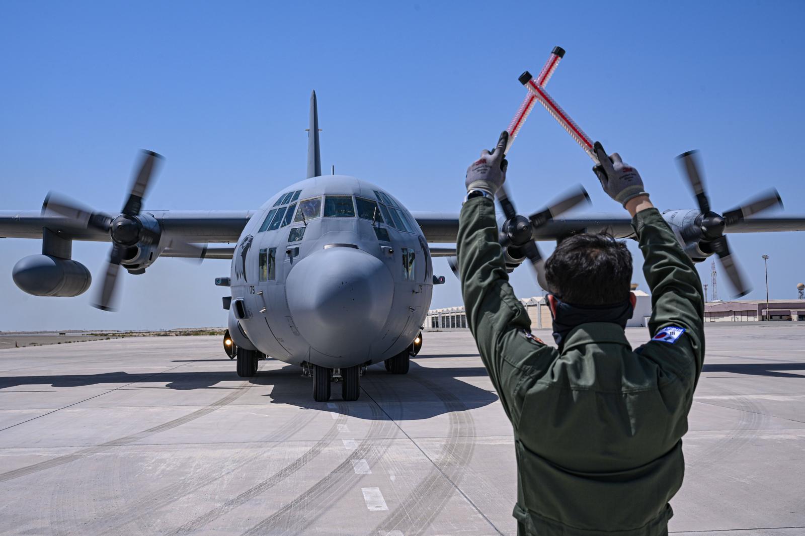 우리 공군이 운용하는 C-130H 수송기. 뉴스1