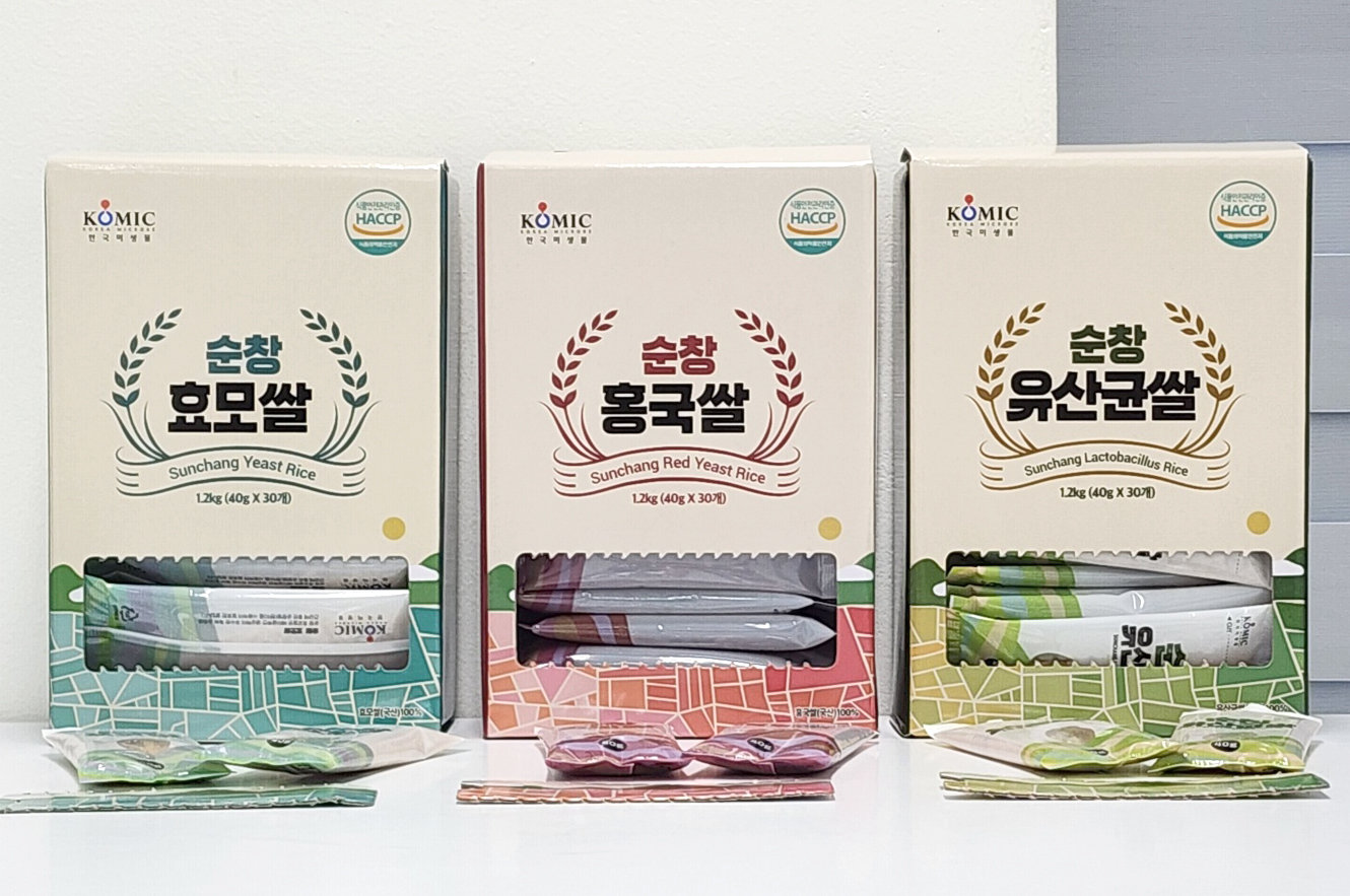 순창에서 재배한 쌀에 특허받은 토착 발효 미생물을 접목해 개발한 발효쌀. 순창군 제공